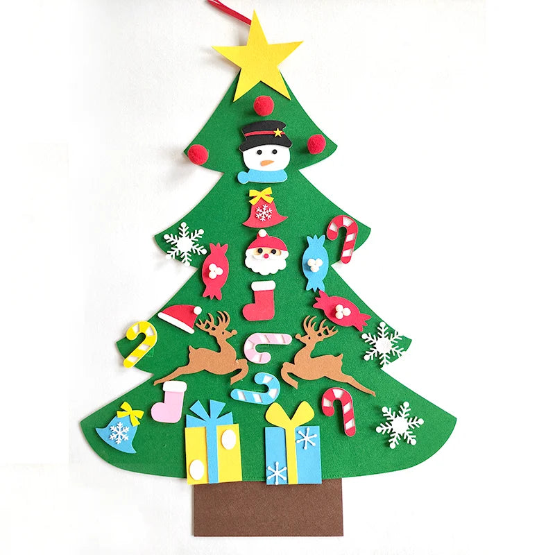 DIY Felt Christmas Tree for Kids – Wall Décor