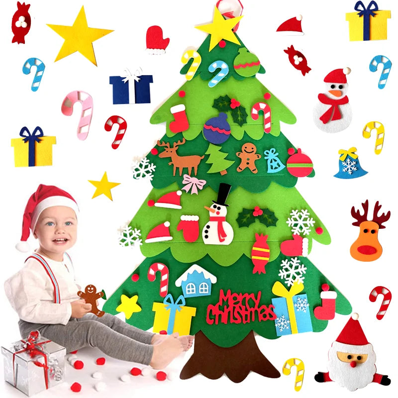 DIY Felt Christmas Tree for Kids – Wall Décor