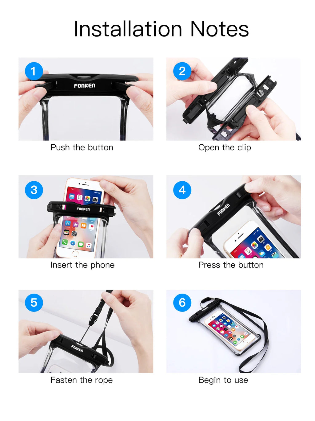 Full-View Waterproof Phone Case – Underwater Photos