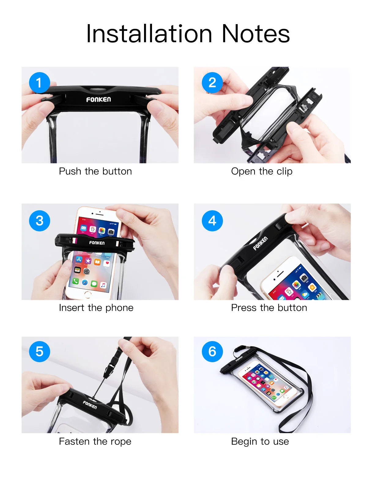 Full-View Waterproof Phone Case – Underwater Photos