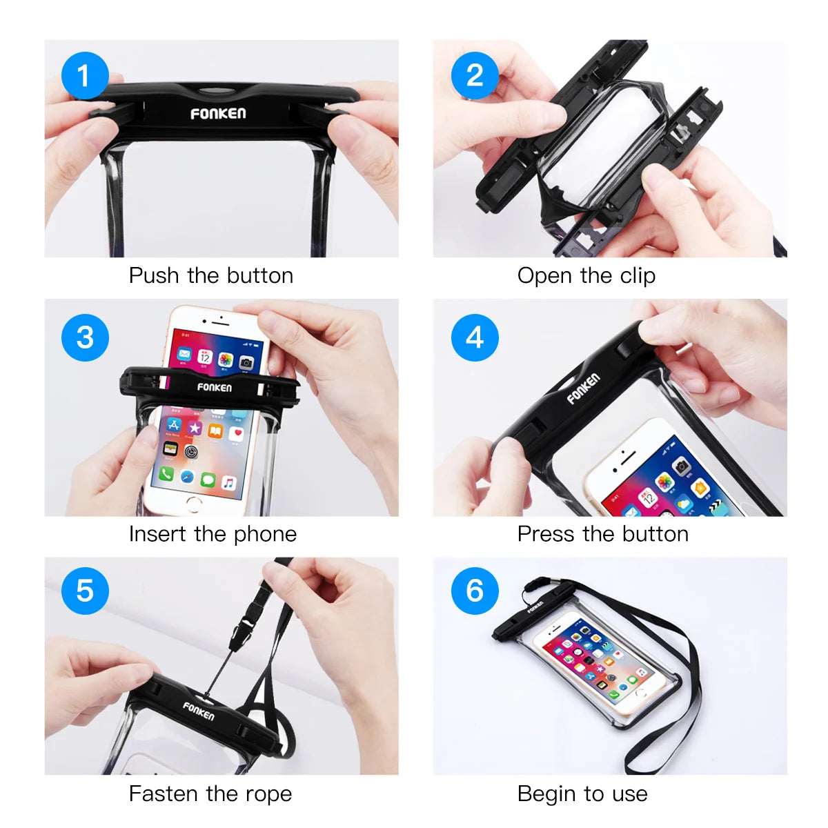 Full-View Waterproof Phone Case – Underwater Photos