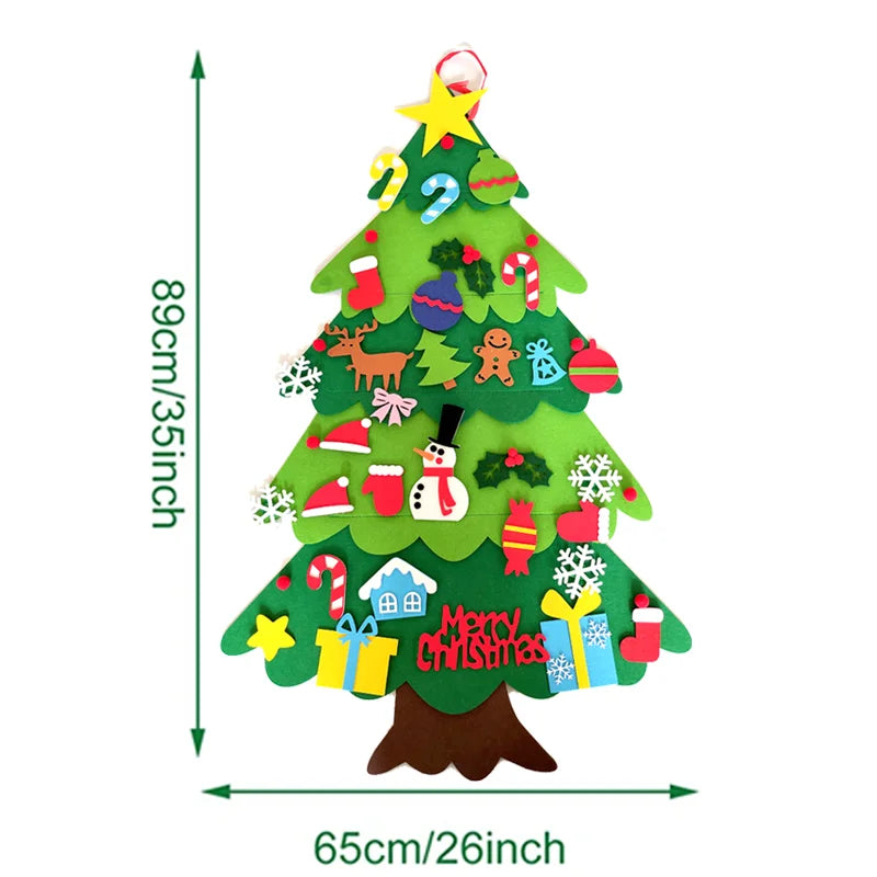 DIY Felt Christmas Tree for Kids – Wall Décor