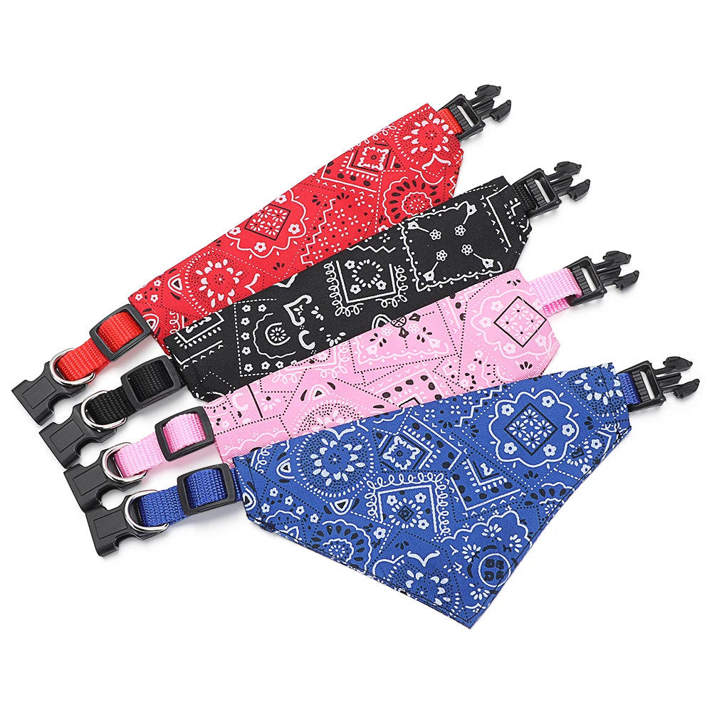 Adjustable Pet Bandana – Washable Scarf for Dogs & Cats