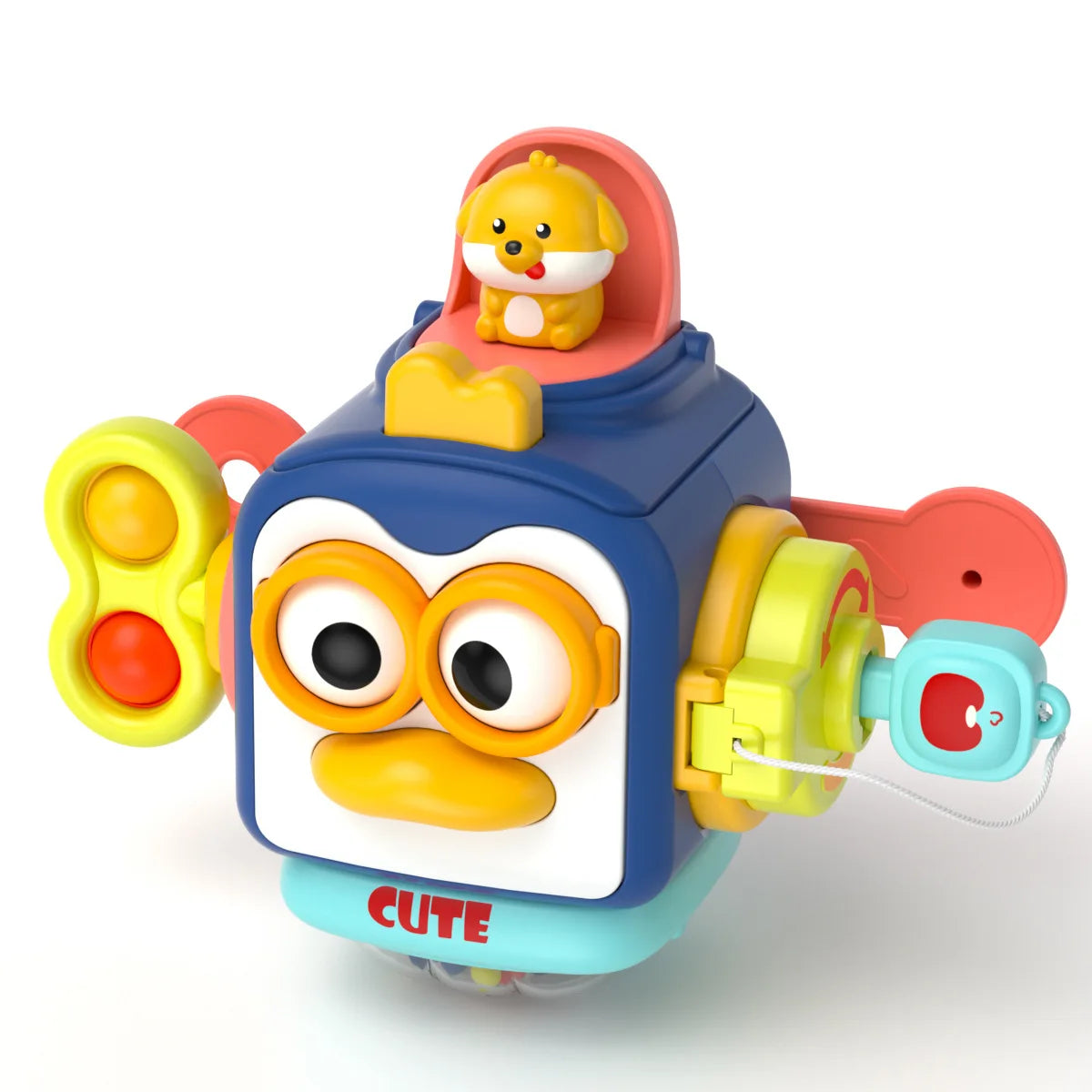 Montessori Busy Board Cube – Sensory Learning Toy for Toddlers