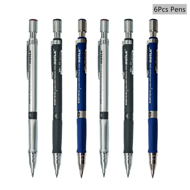 2.0 mm Mechanical Pencil Set with Lead Refills