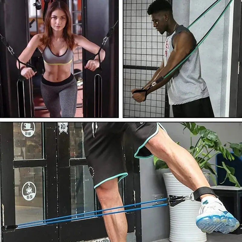 Resistance Bands Set with Handles – Full-Body Home Workout