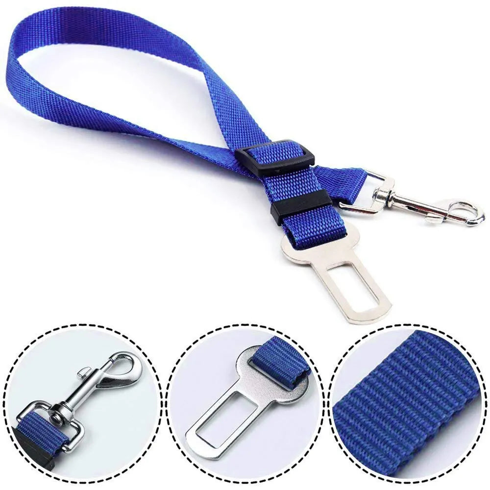 Dog Car Seat Belt – Adjustable Safety Leash