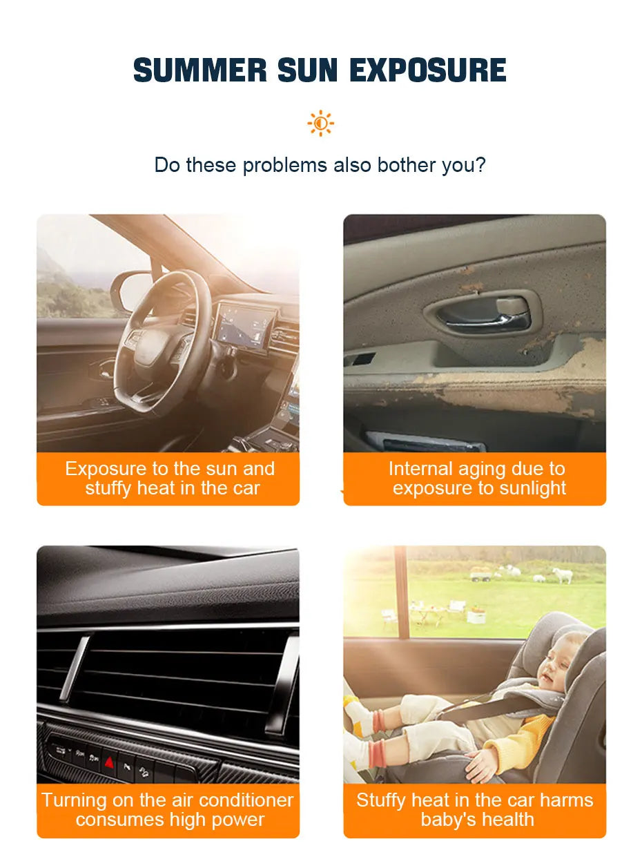 Car Side Window Sun Shades (2 pcs)