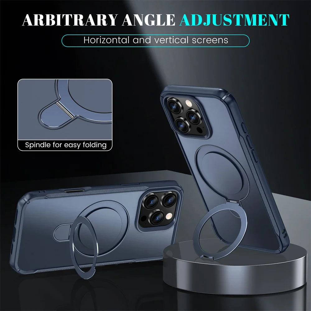 Magnetic Kickstand Phone Case for iPhone – MagSafe-Compatible