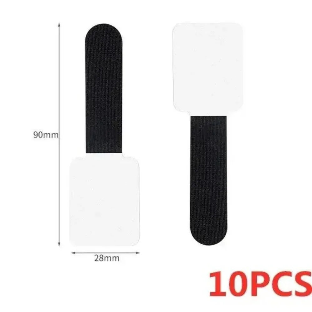 20-Pack Reusable Cable Management Straps – Self-Adhesive