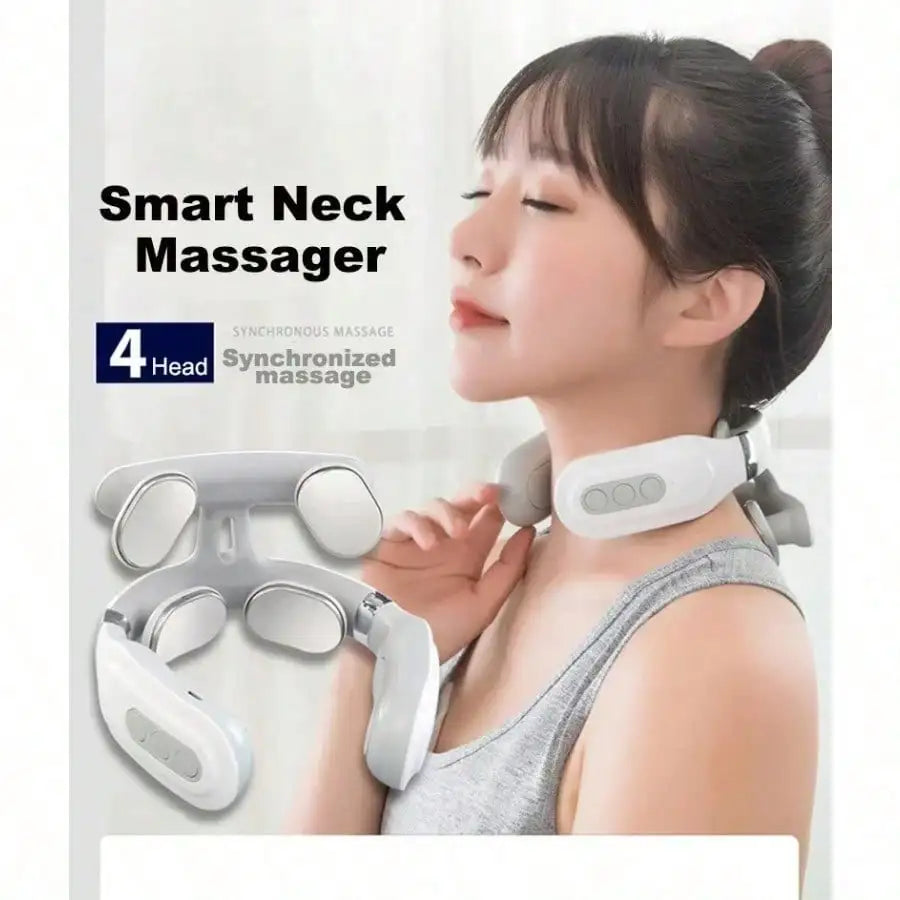 Smart Neck & Shoulder Massager – USB Rechargeable