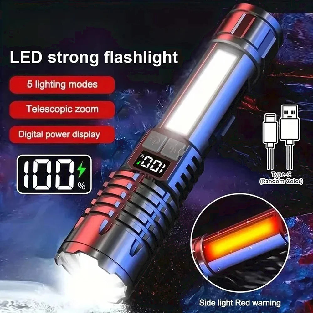 High-Power COB LED Work Light – USB-C Rechargeable
