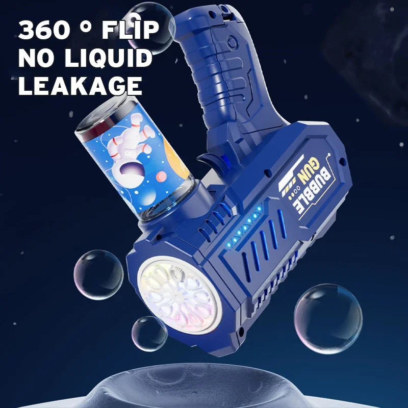 Automatic Light-Up Bubble Machine for Kids