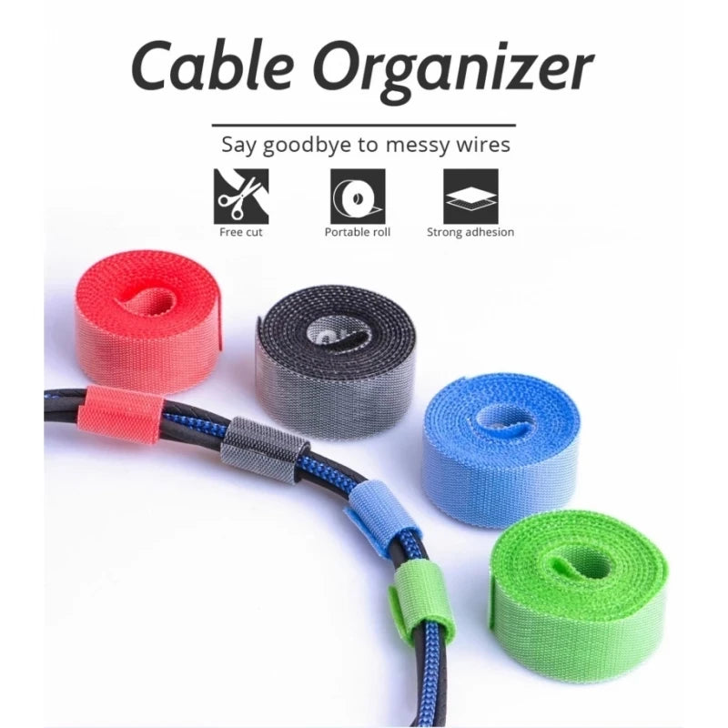 Cable Organizer Tape 1.5 m – Reusable Wire Management