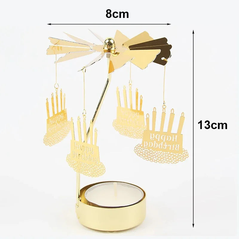 Rotating Candle Carousel – Christmas Angel Spinner