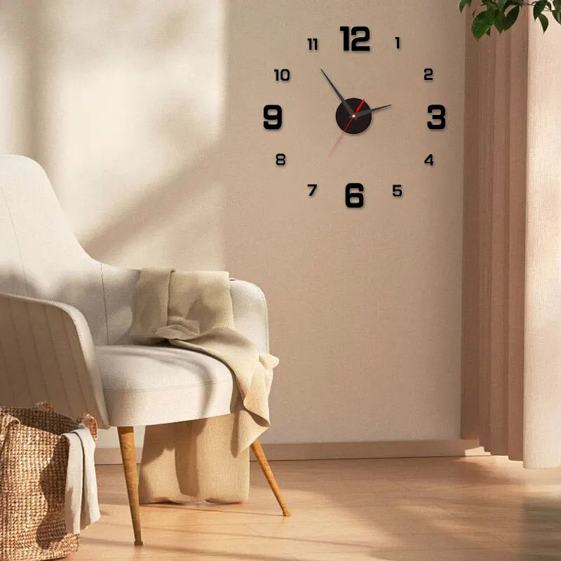 3D DIY Frameless Wall Clock