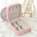 Single-Layer Leather Jewelry Box – Travel Storage