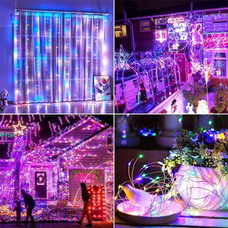 Solar Outdoor Fairy String Lights – Waterproof