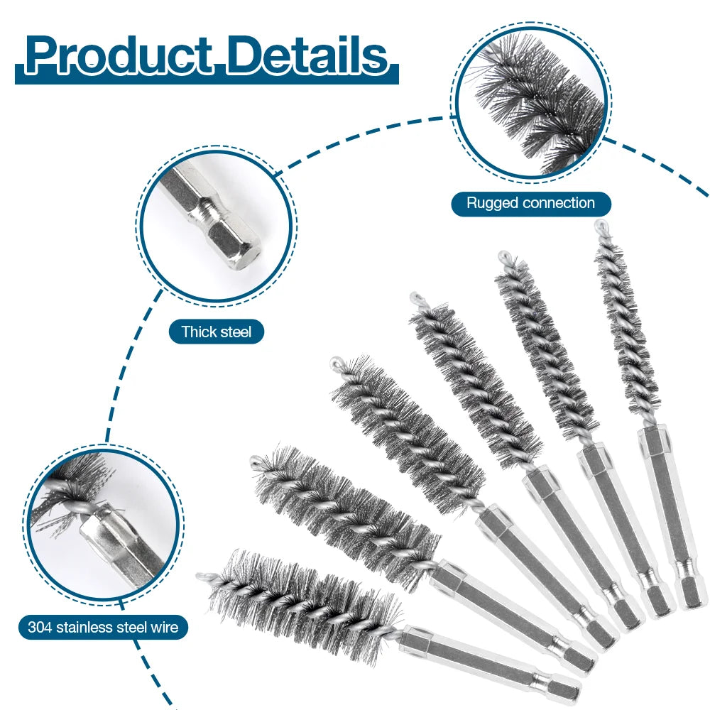 Drill Brush Attachment Set