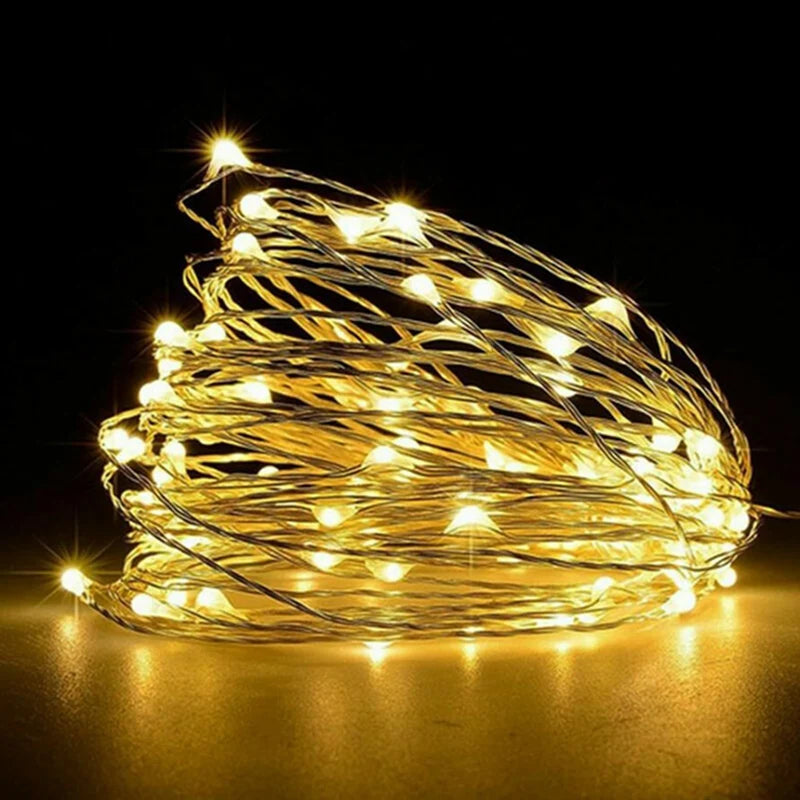 Copper Wire Fairy Lights – Battery Powered, Multiple Lengths