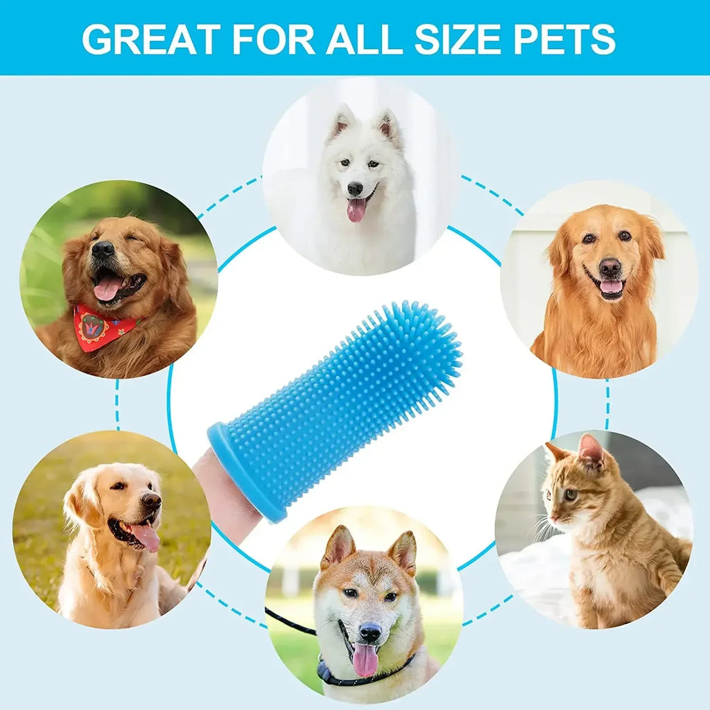 Pet Finger Toothbrush Kit – Soft Silicone