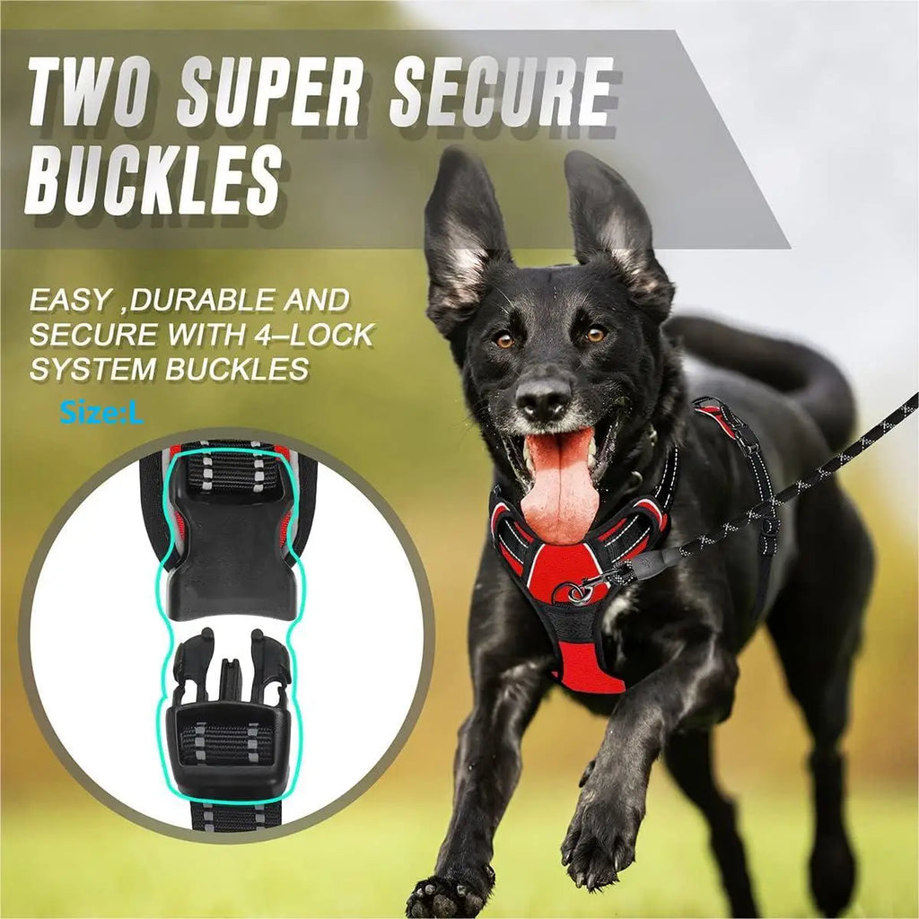 No-Pull Dog Harness – Front Clip, Reflective