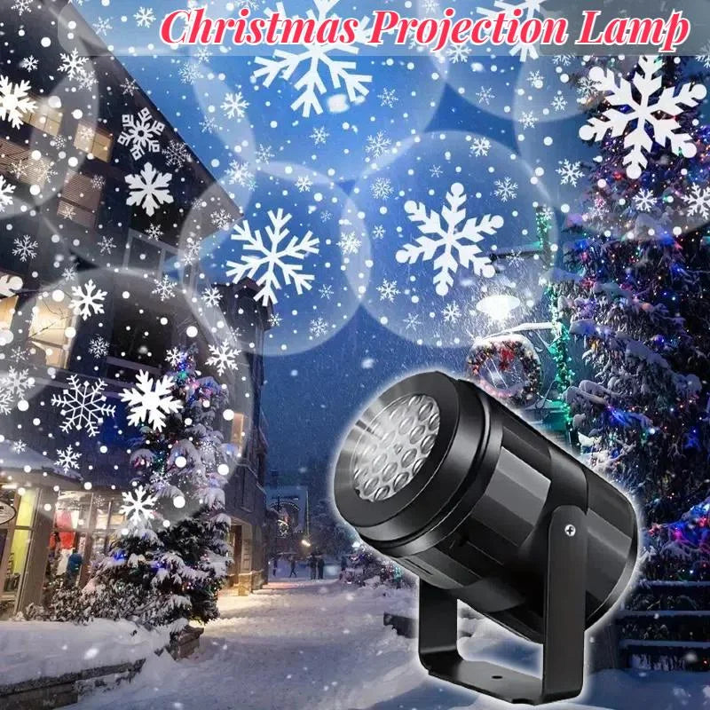 USB Snowflake Projector Light – Christmas Night Light