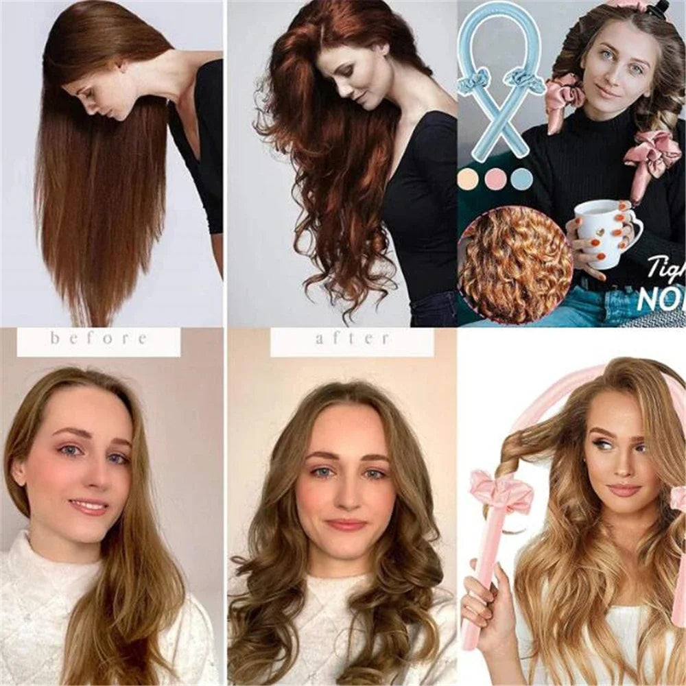 Heatless Curling Rod Headband – Overnight No-Heat Silk Curls