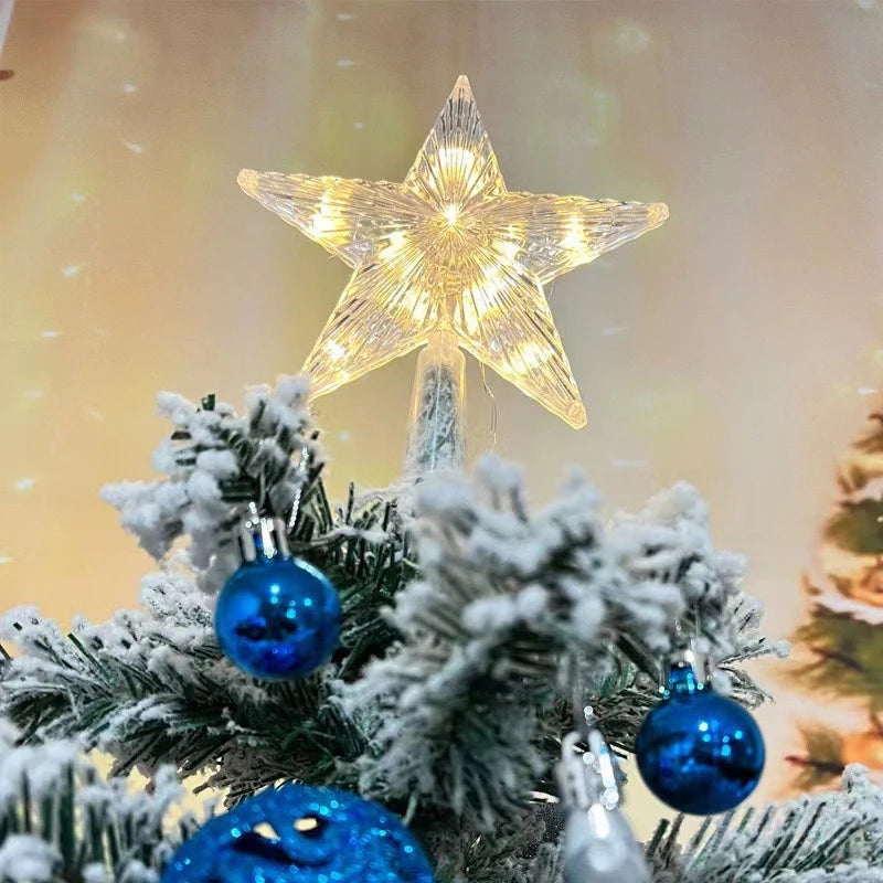Glitter Star Christmas Tree Topper – 15 cm