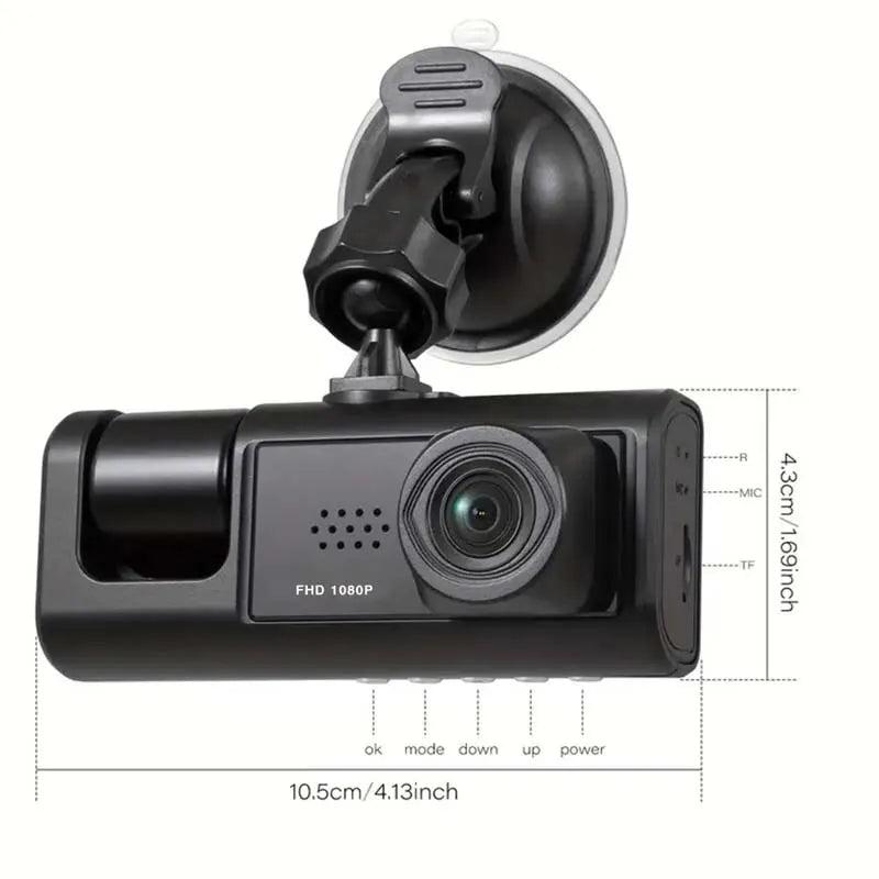 1080P Dual Dash Cam – Front & Cabin