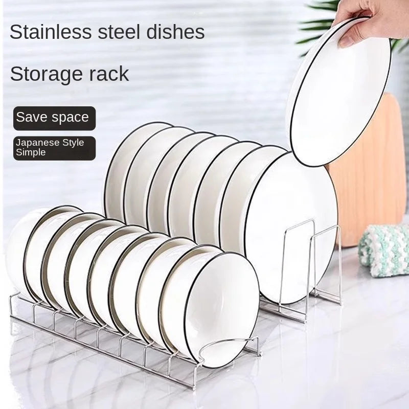 Stainless Steel Dish Drying Rack – Multipurpose Plate Organizer