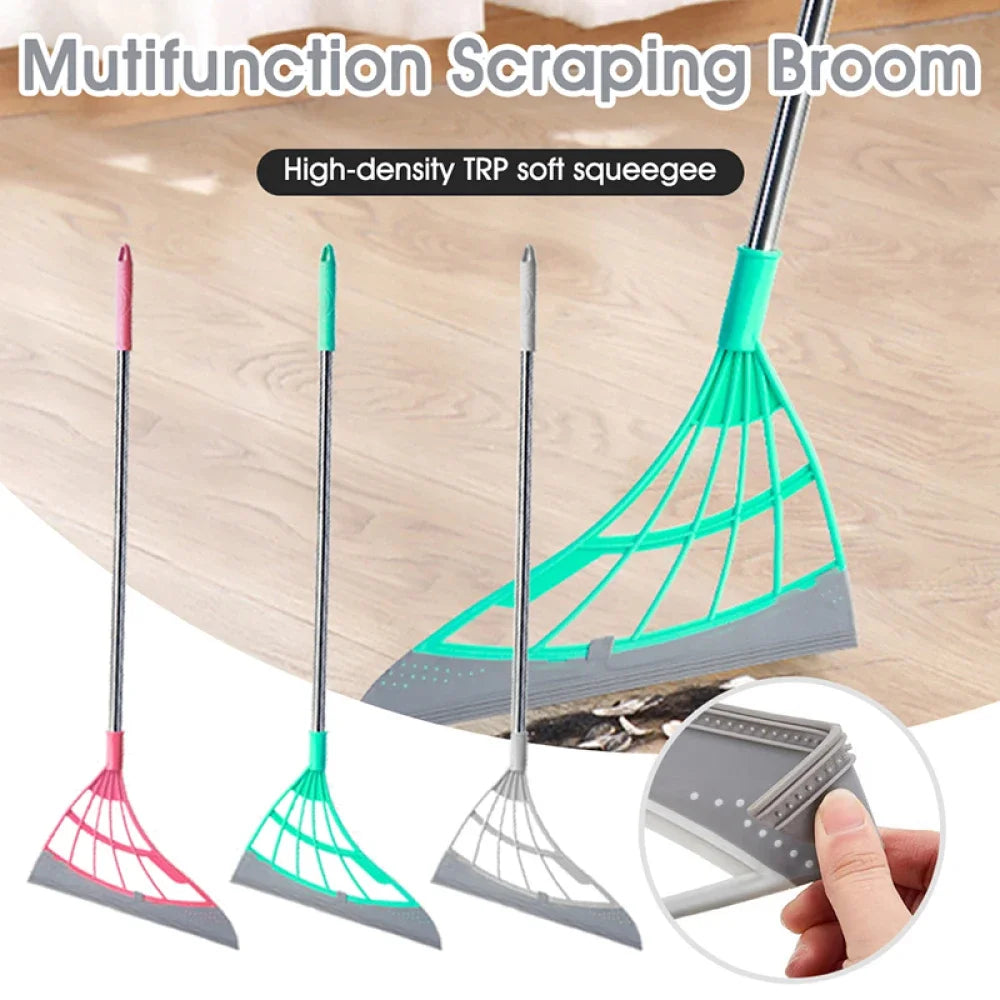 Magic Silicone Broom – Pet Hair, Water & Floor Squeegee