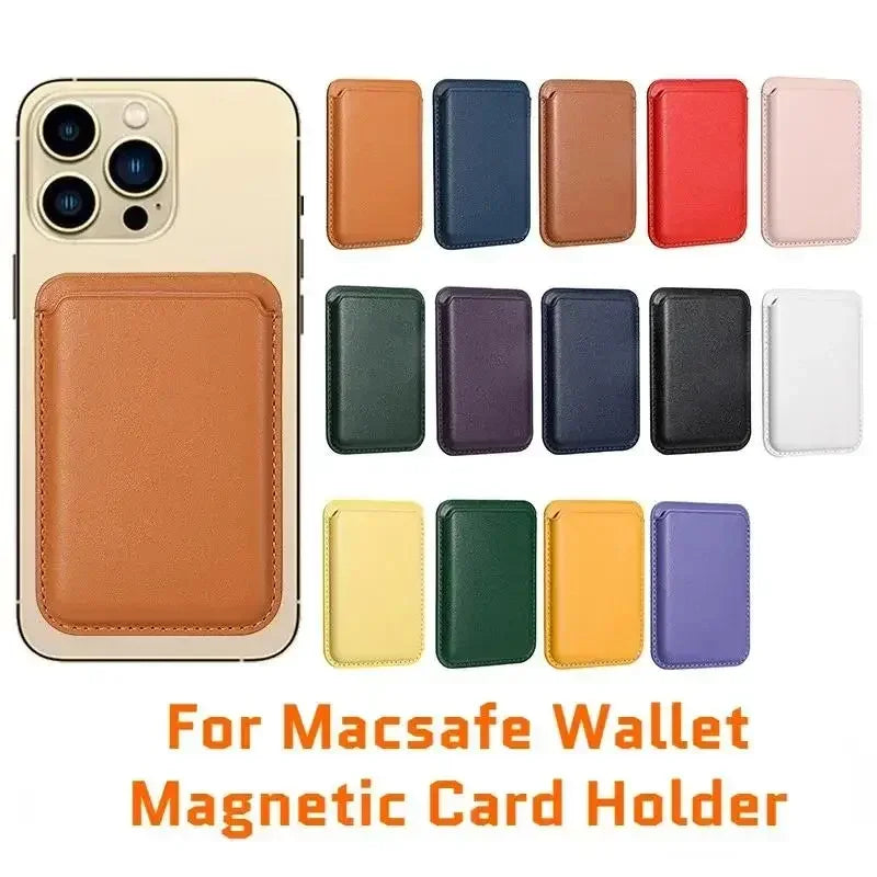 Magnetic Card Wallet for Phone – RFID Blocking Leather