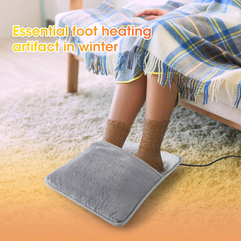 USB Heated Foot Warmer – Soft Plush, Washable