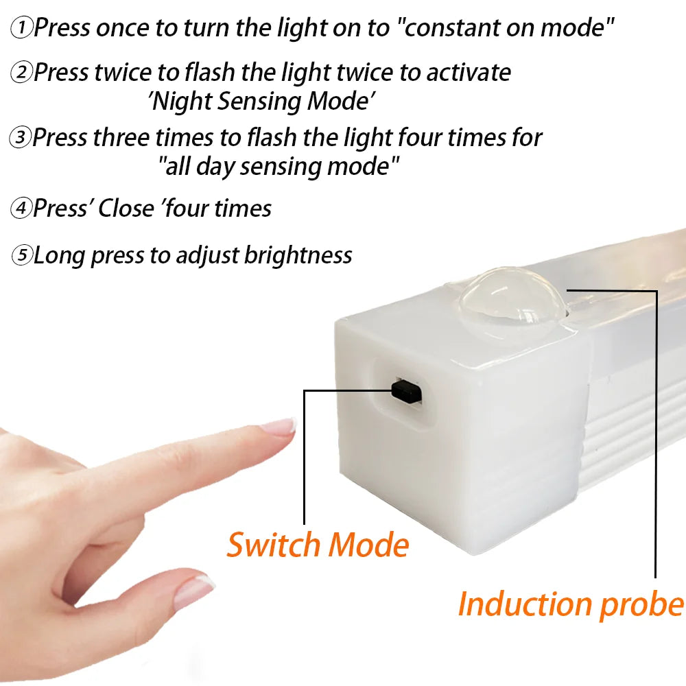 Wireless Motion Sensor LED Light – USB-C Rechargeable
