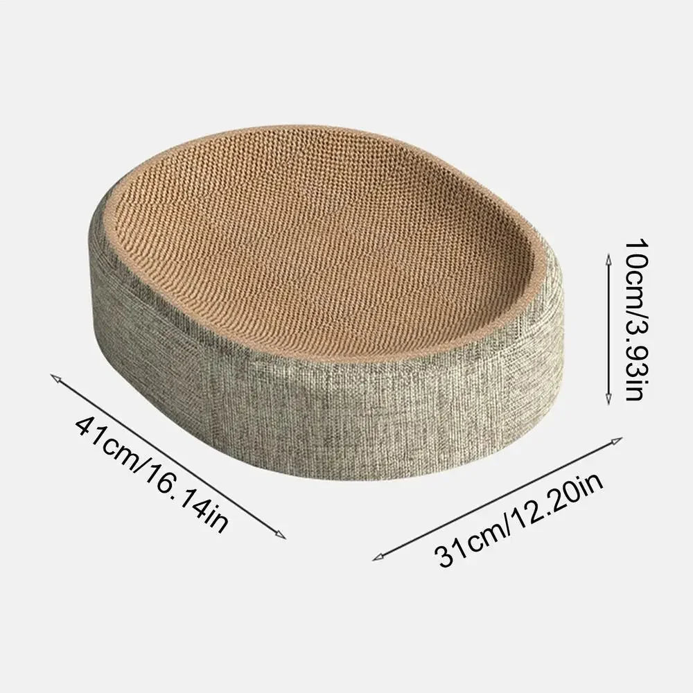 2-in-1 Cat Scratcher & Lounge Bed