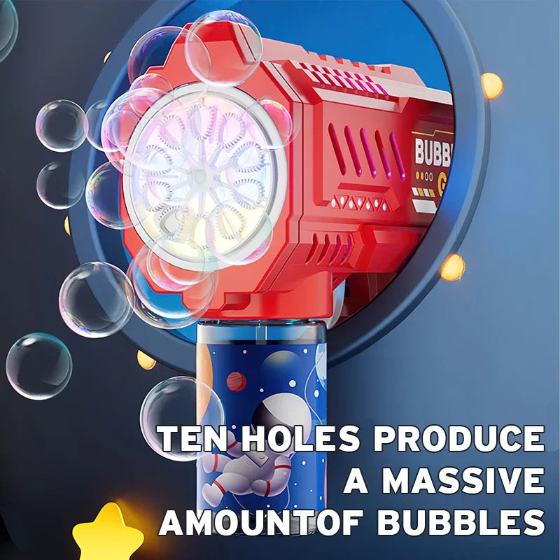Automatic Light-Up Bubble Machine for Kids