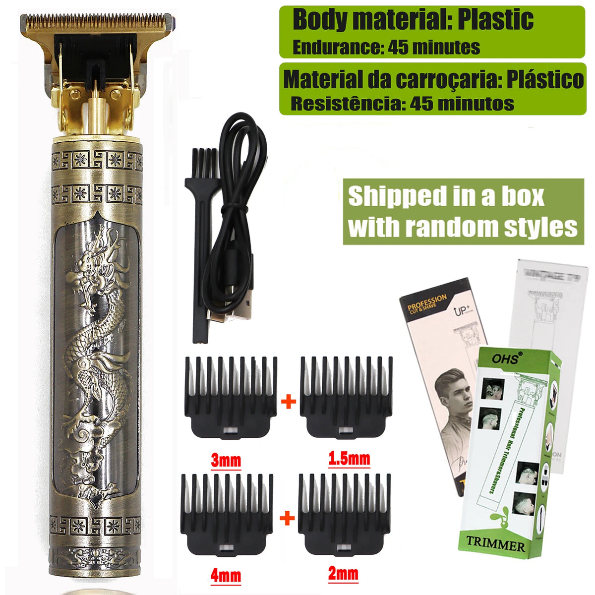 T9 Cordless Trimmer – Zero-Gap Beard & Hair Clipper