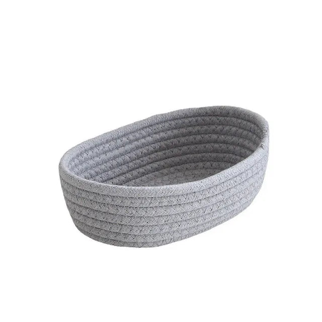 Woven Cotton Rope Storage Basket