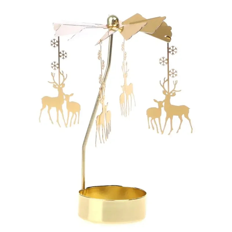 Rotating Candle Carousel – Christmas Angel Spinner