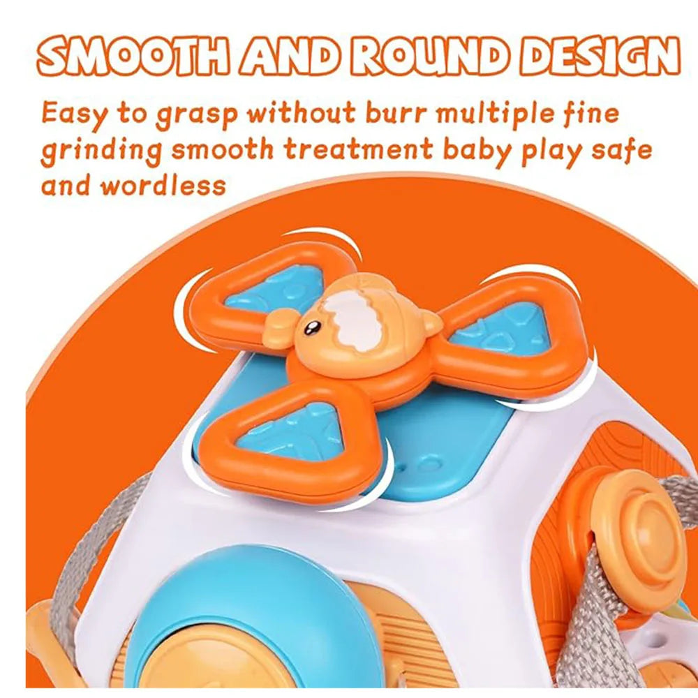 Montessori Busy Board Cube – Sensory Learning Toy for Toddlers