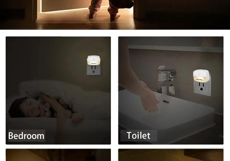 Motion Sensor LED Night Light – Plug-In