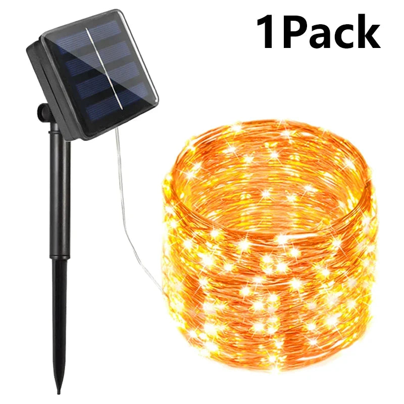 Solar Outdoor Fairy String Lights – Waterproof