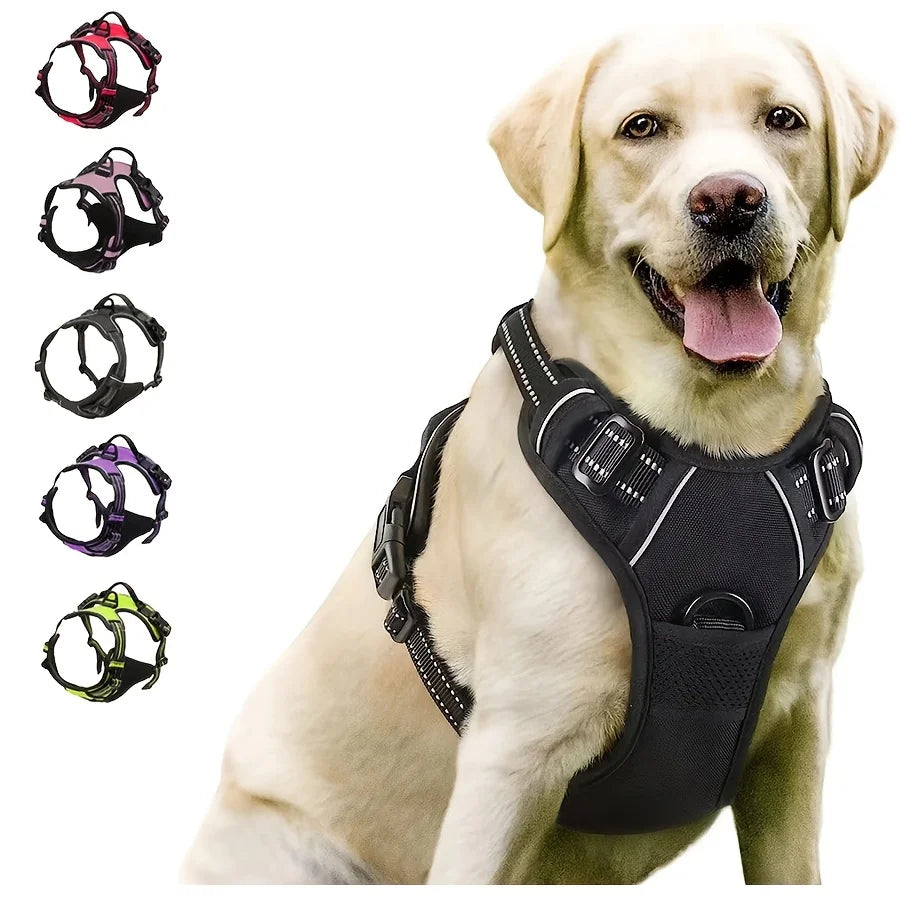 No-Pull Dog Harness – Front Clip, Reflective