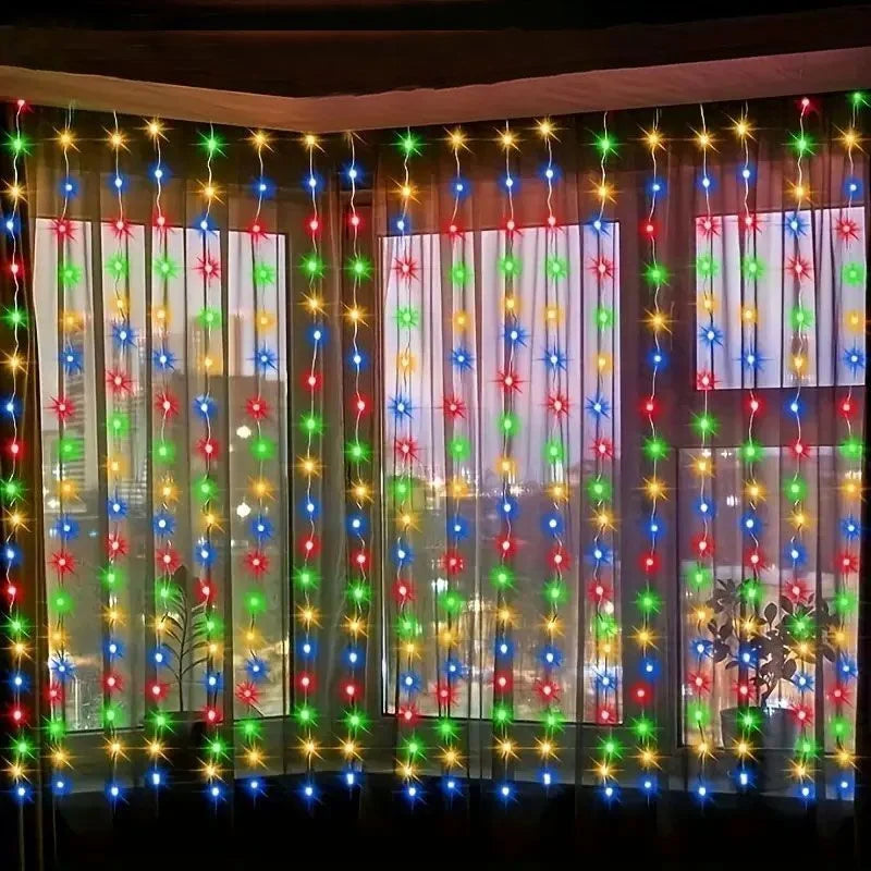 LED Curtain String Lights – USB, Remote Control