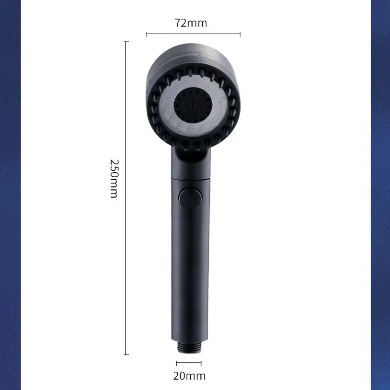 Filtered Shower Head – High Pressure, 3 Modes