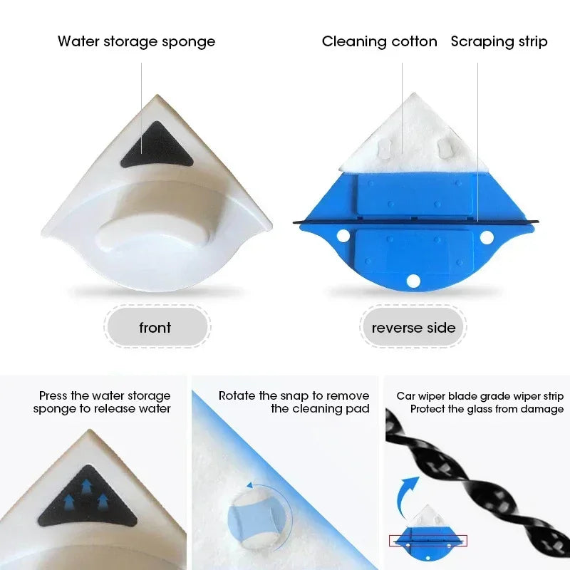 Magnetic Double-Sided Window Cleaner – High-Efficiency
