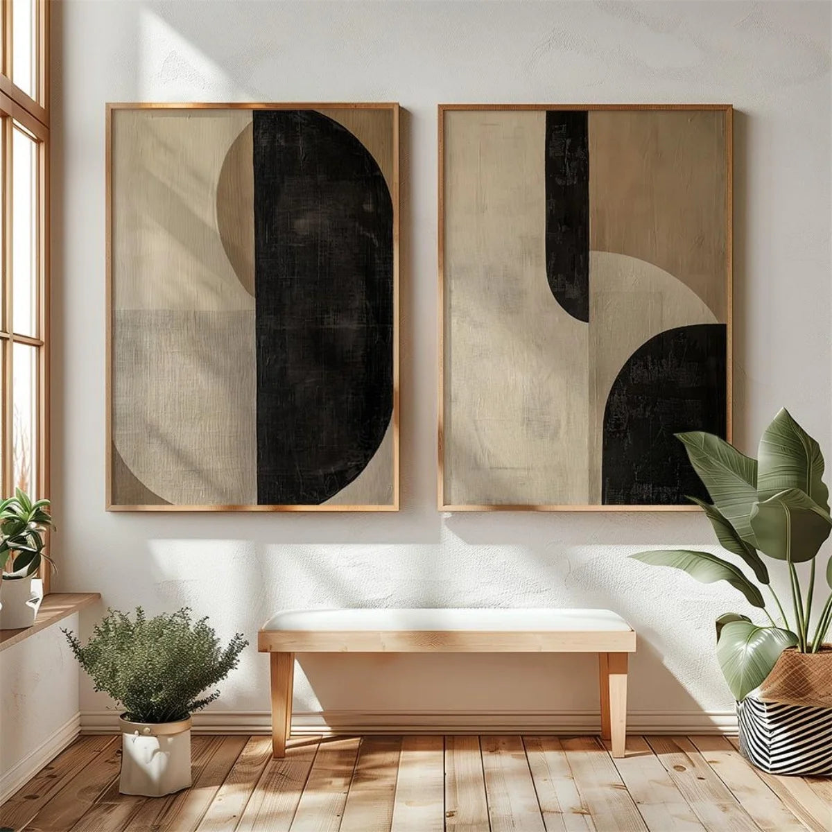 Abstract Mountain Canvas Wall Art (Set of 2)