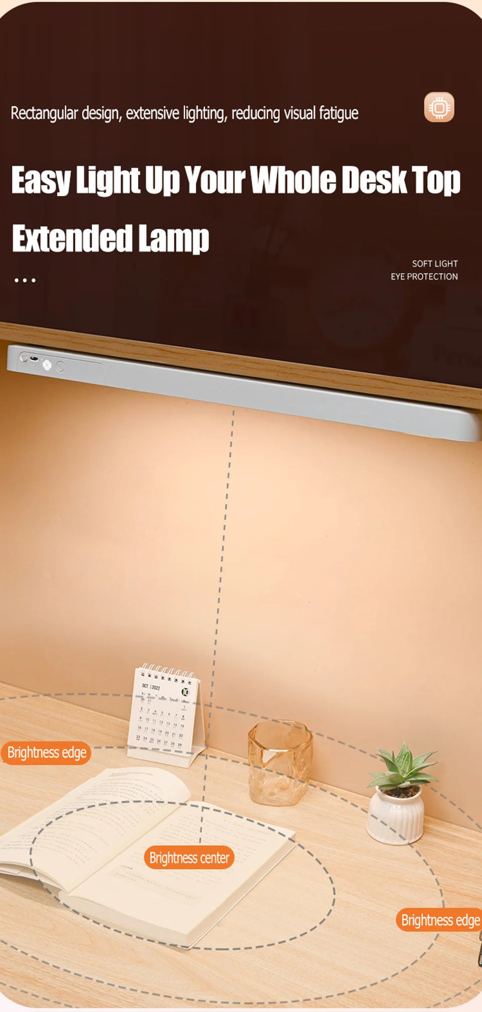 Rechargeable LED Light Bar Lamp – Desk, Bedside & Cabinet
