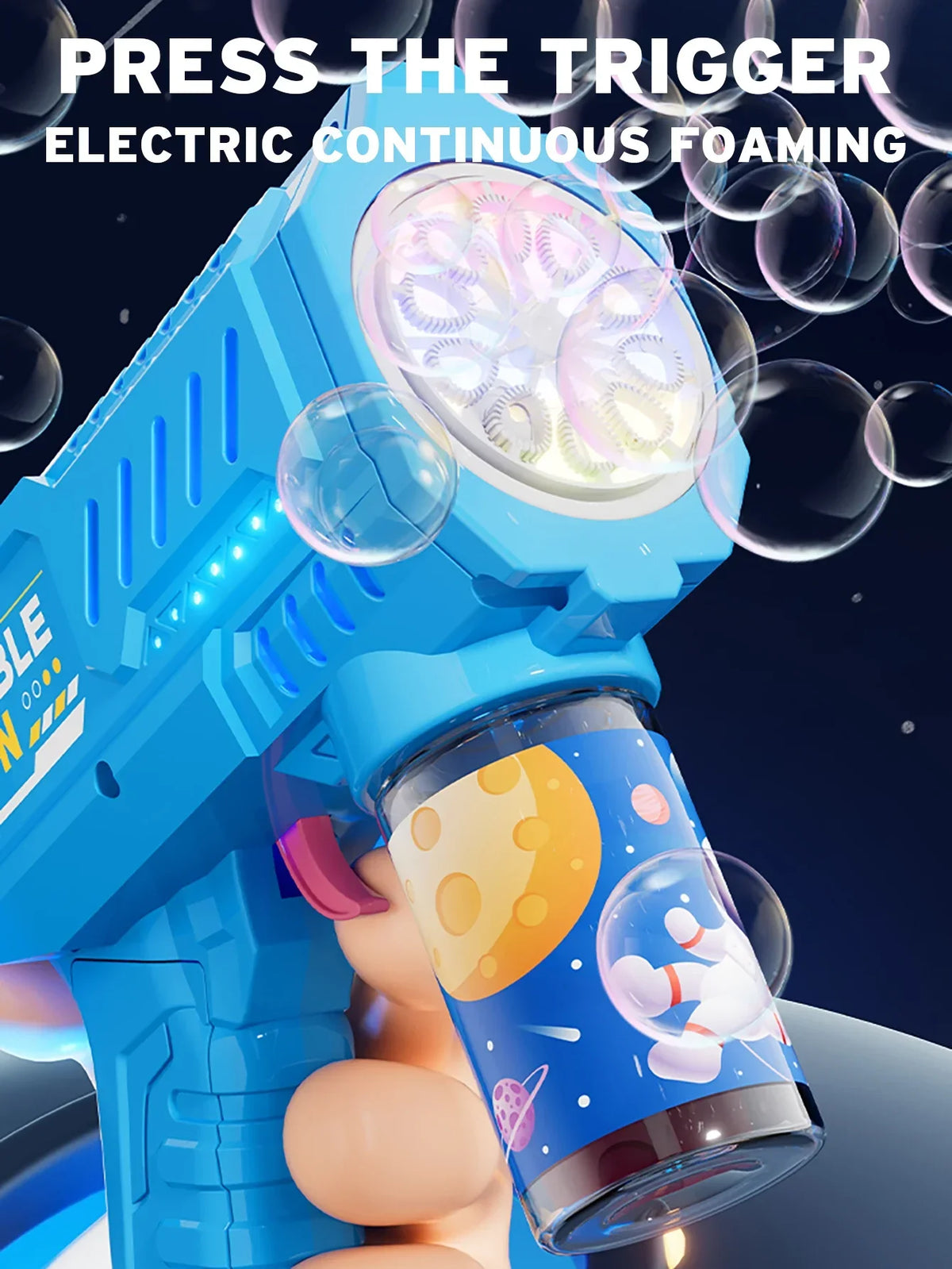 Automatic Rocket Bubble Gun – Kids Outdoor Toy